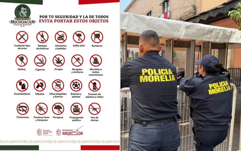 Lista de objetos prohibidos 