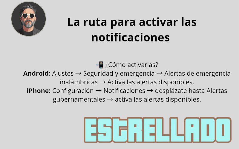 Ruta para activar notificaciones y participar en el simulacro 
